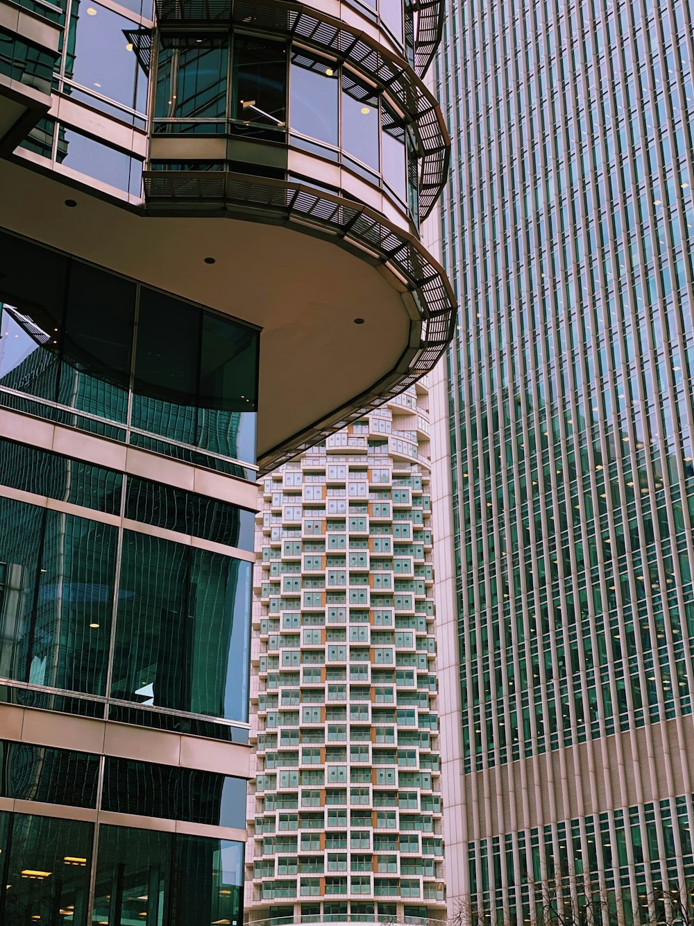 white and blue concrete building