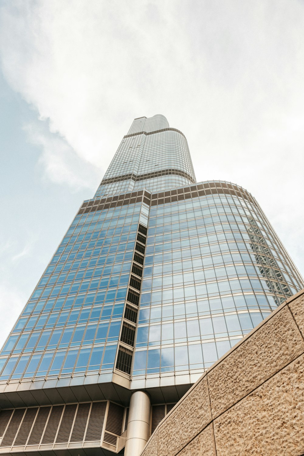 low angle photography of high rise building