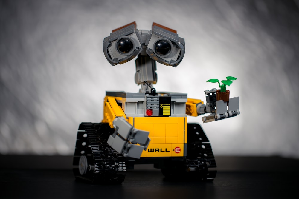 yellow and black robot toy