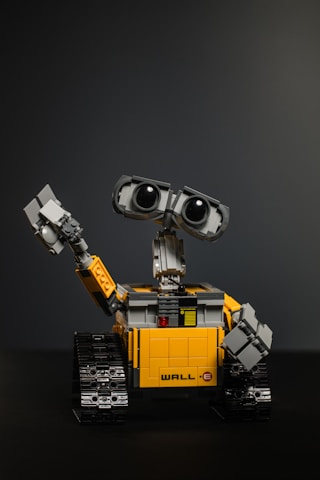 yellow and black robot toy