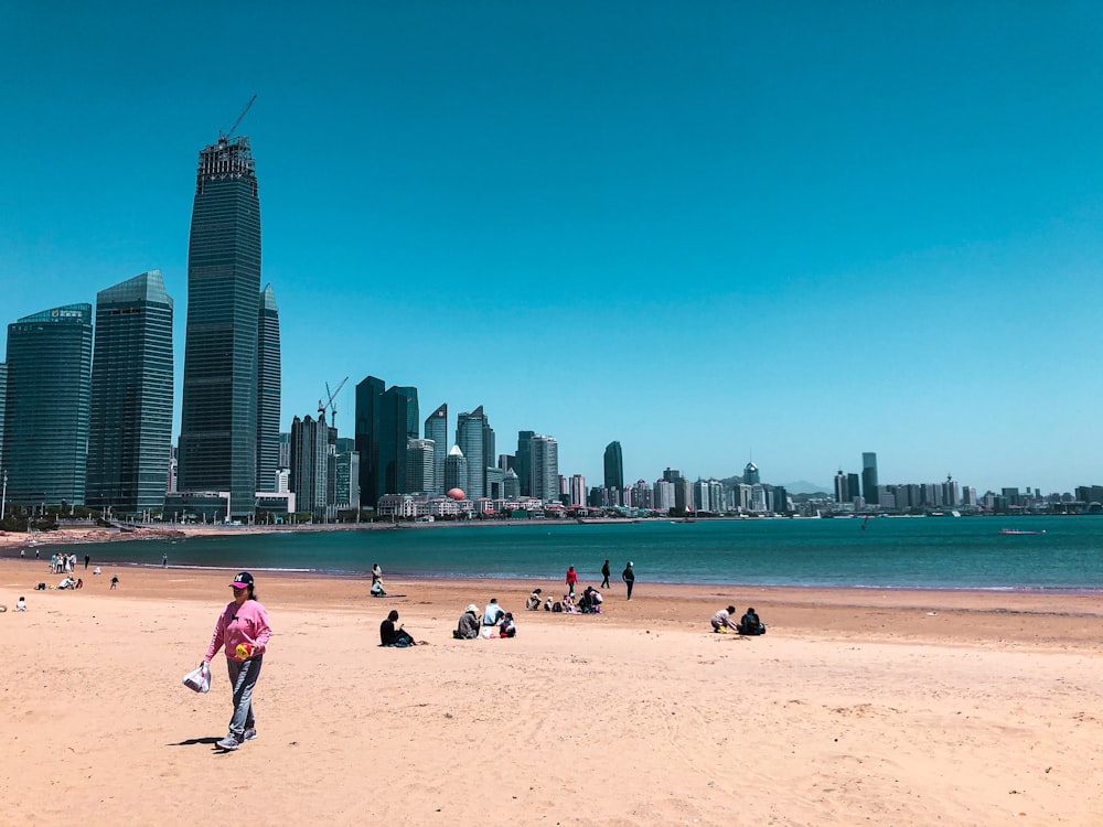 people on beach during daytime