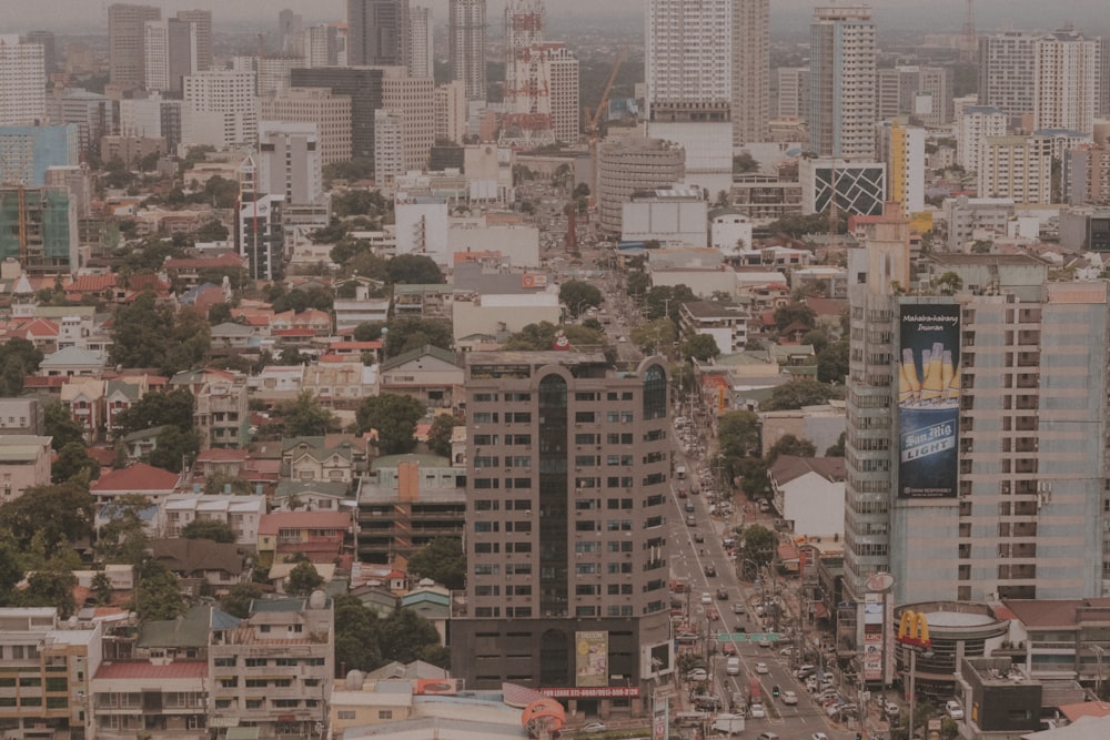 aerial view of city buildings during daytime