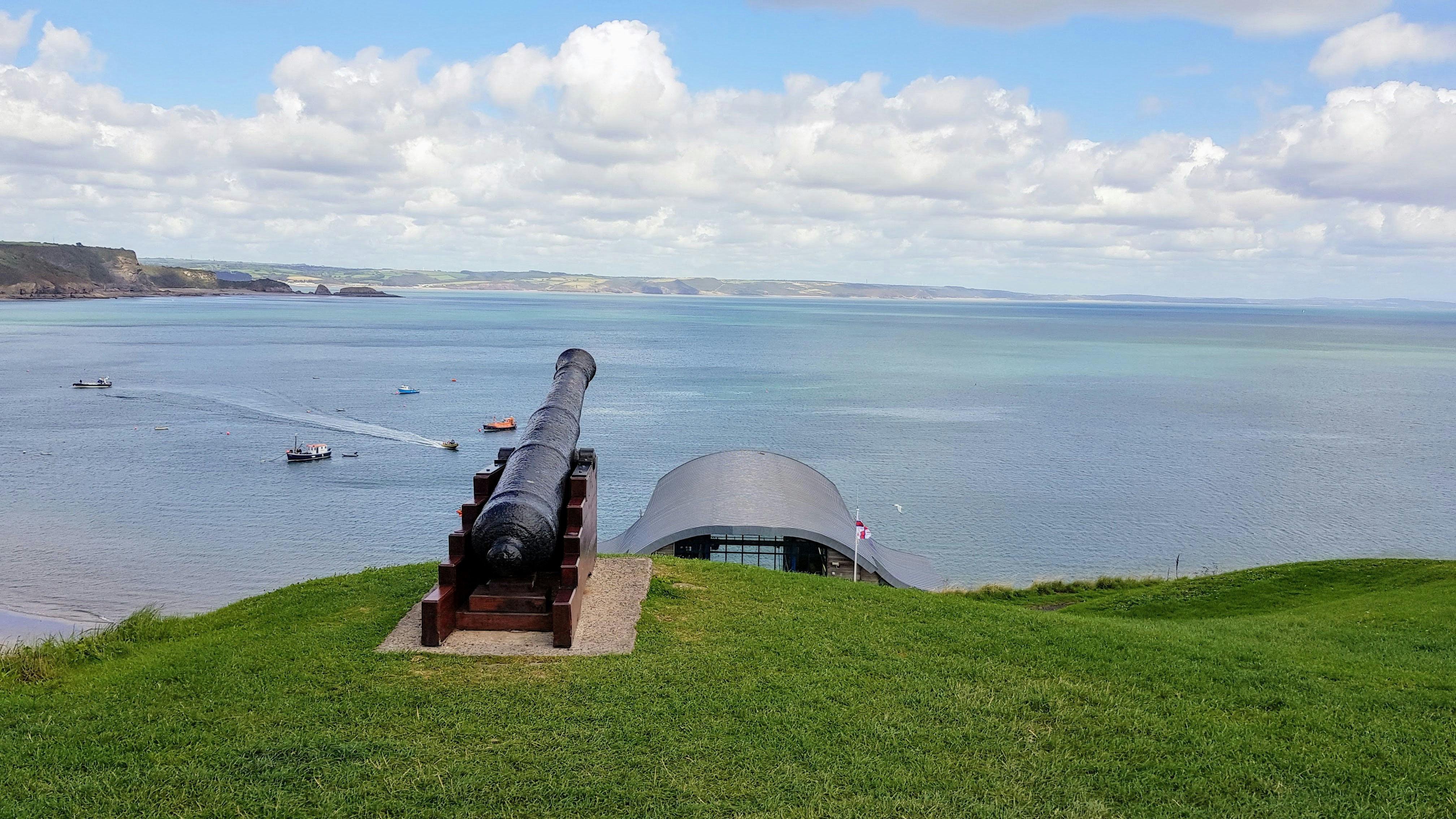 Canon Overlooking the Lifeboat Station