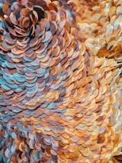 brown and blue abstract painting