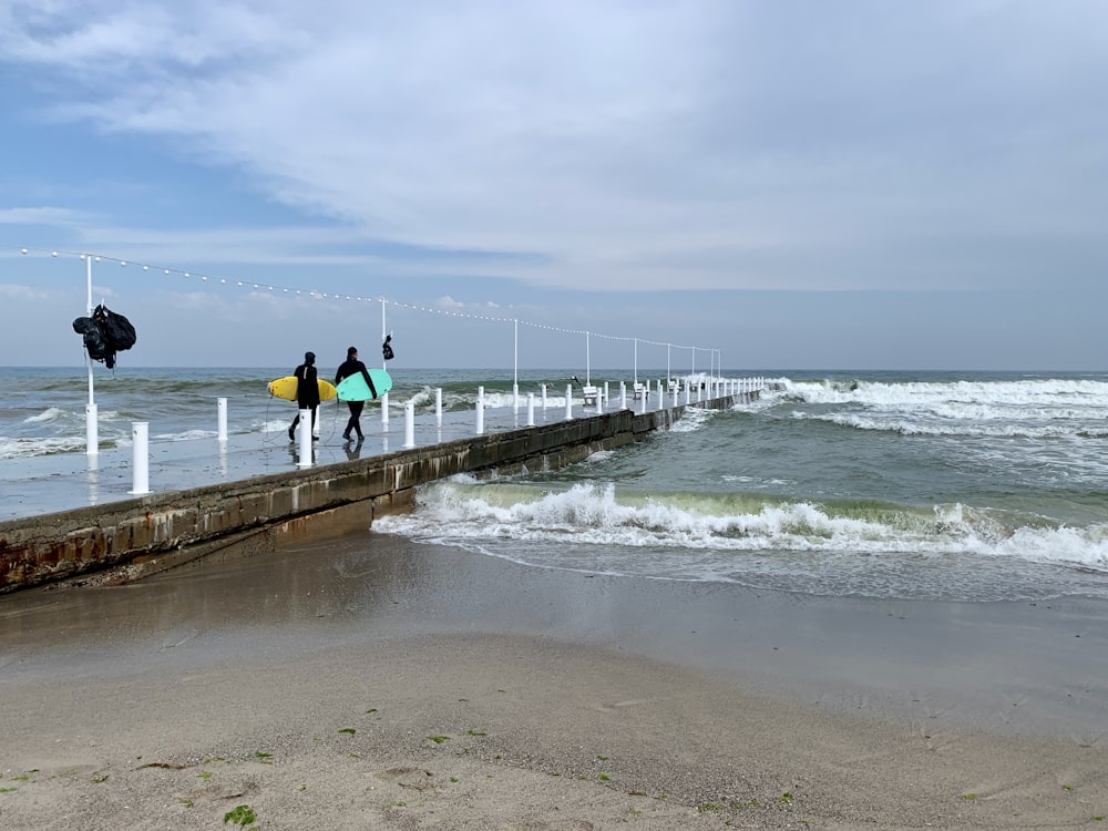 people walking on beach during daytime