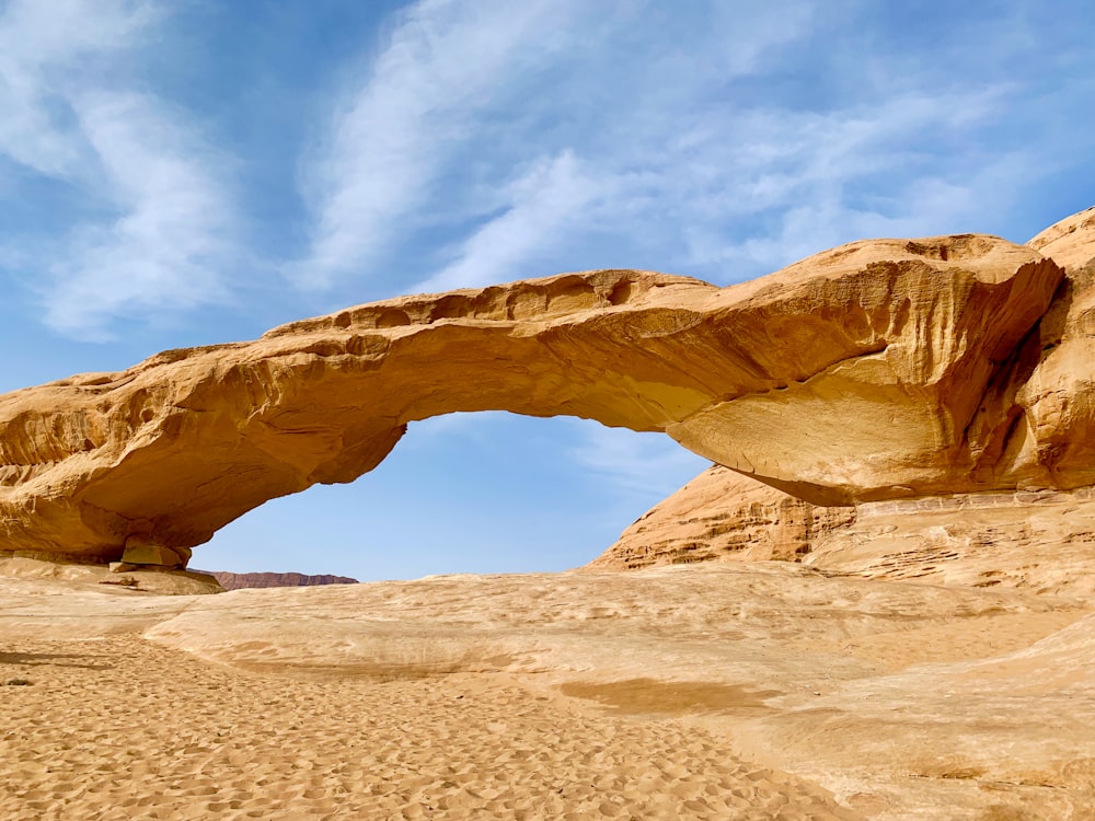 brown rock formation under blue sky during daytime