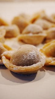 brown cookies on white ceramic plate