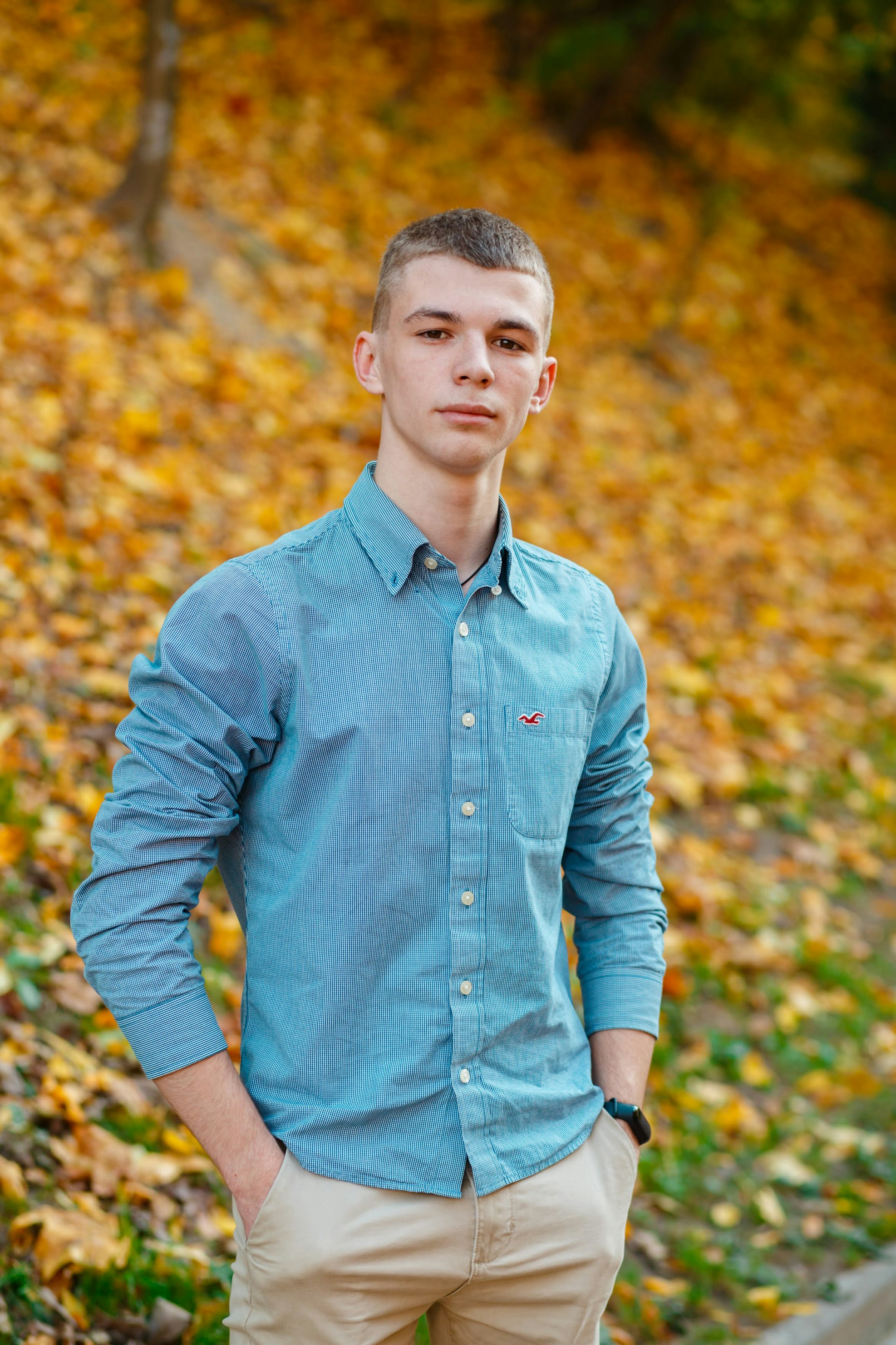 Slim Fit Mavi Gömlek