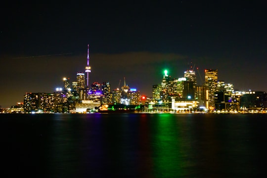 city skyline during night time in Cabana Pool Bar Canada