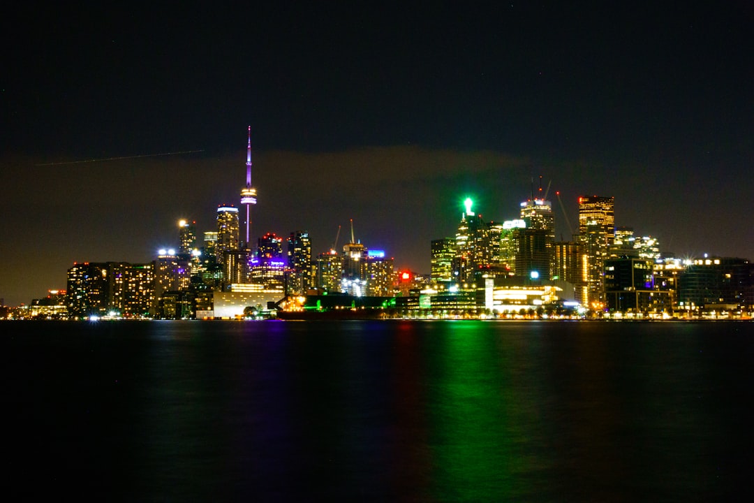 Toronto, Canada Skyline at night with the CN Tower. Please consider adding credit to the link in my bio :-).