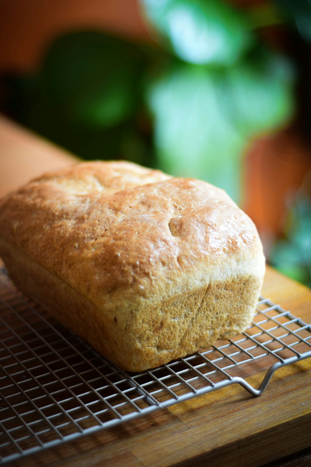 bread on black metal table