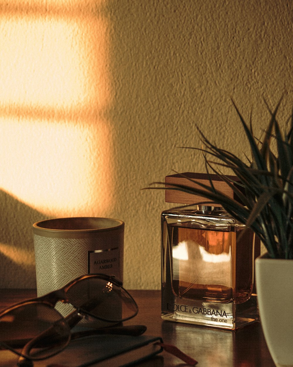 black framed eyeglasses on brown wooden table