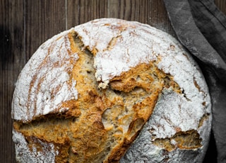 brown bread on brown wooden table