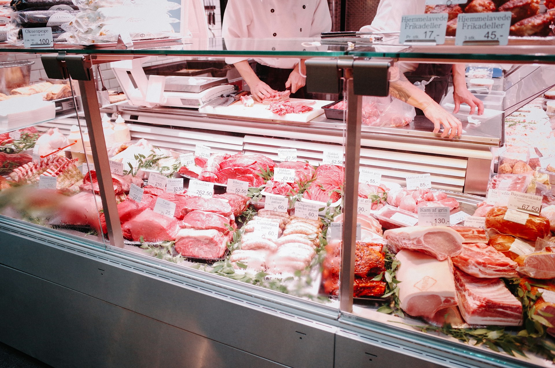 raw meat on stainless steel tray