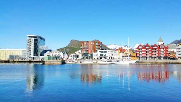 white and brown boat on body of water near city buildings during daytime