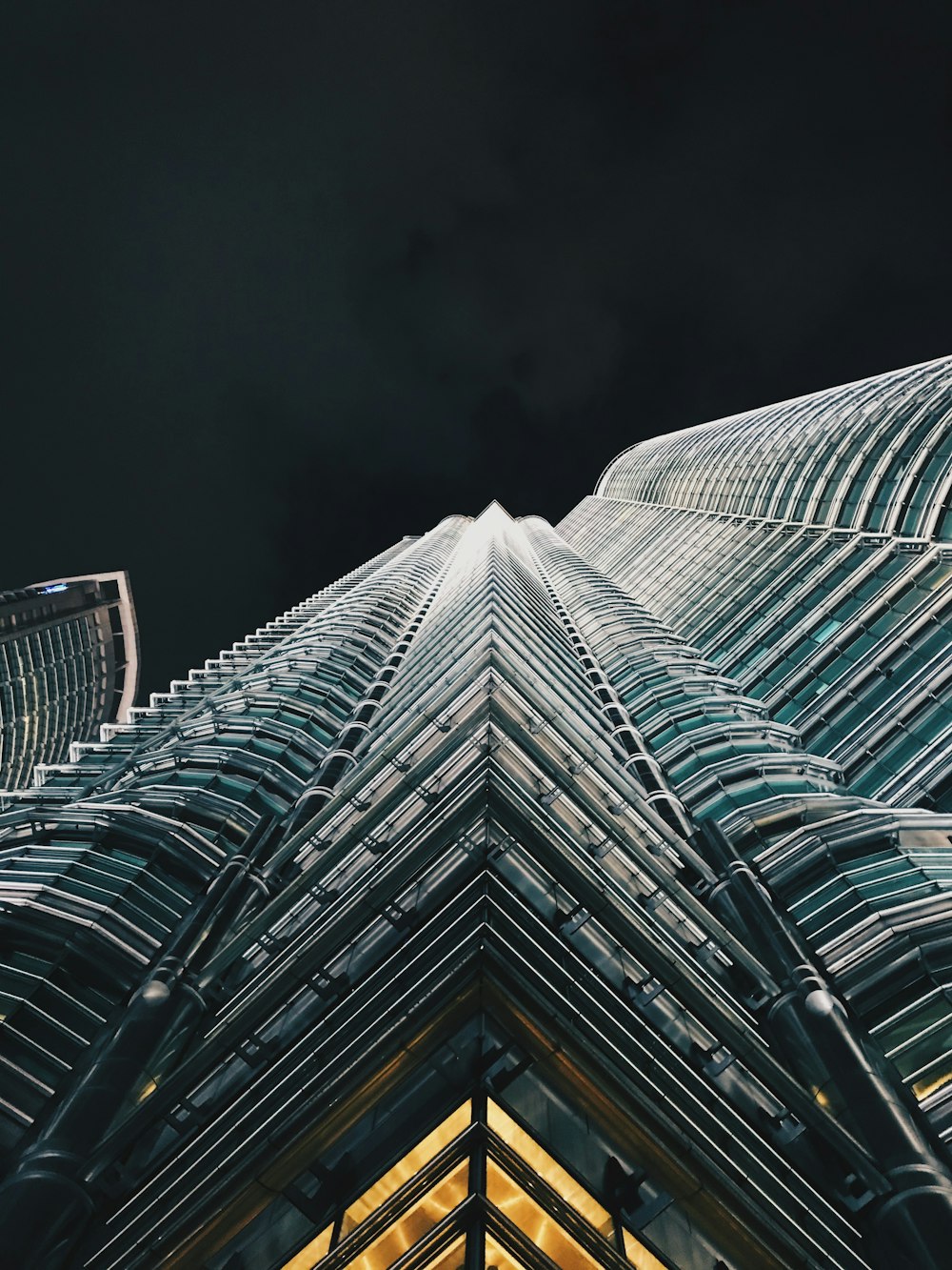 low angle photography of high rise building