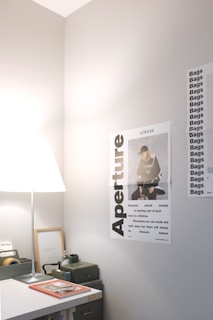 white and black wall mounted calendar