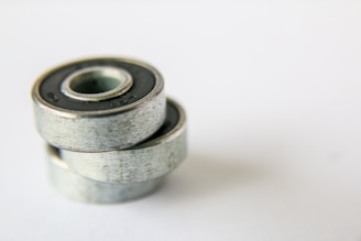 silver and gold round coins