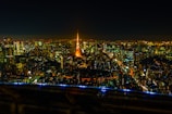 A vibrant cityscape showcasing urban attractions.
