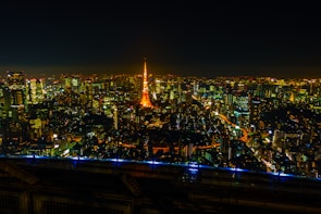 A vibrant cityscape showcasing urban attractions.