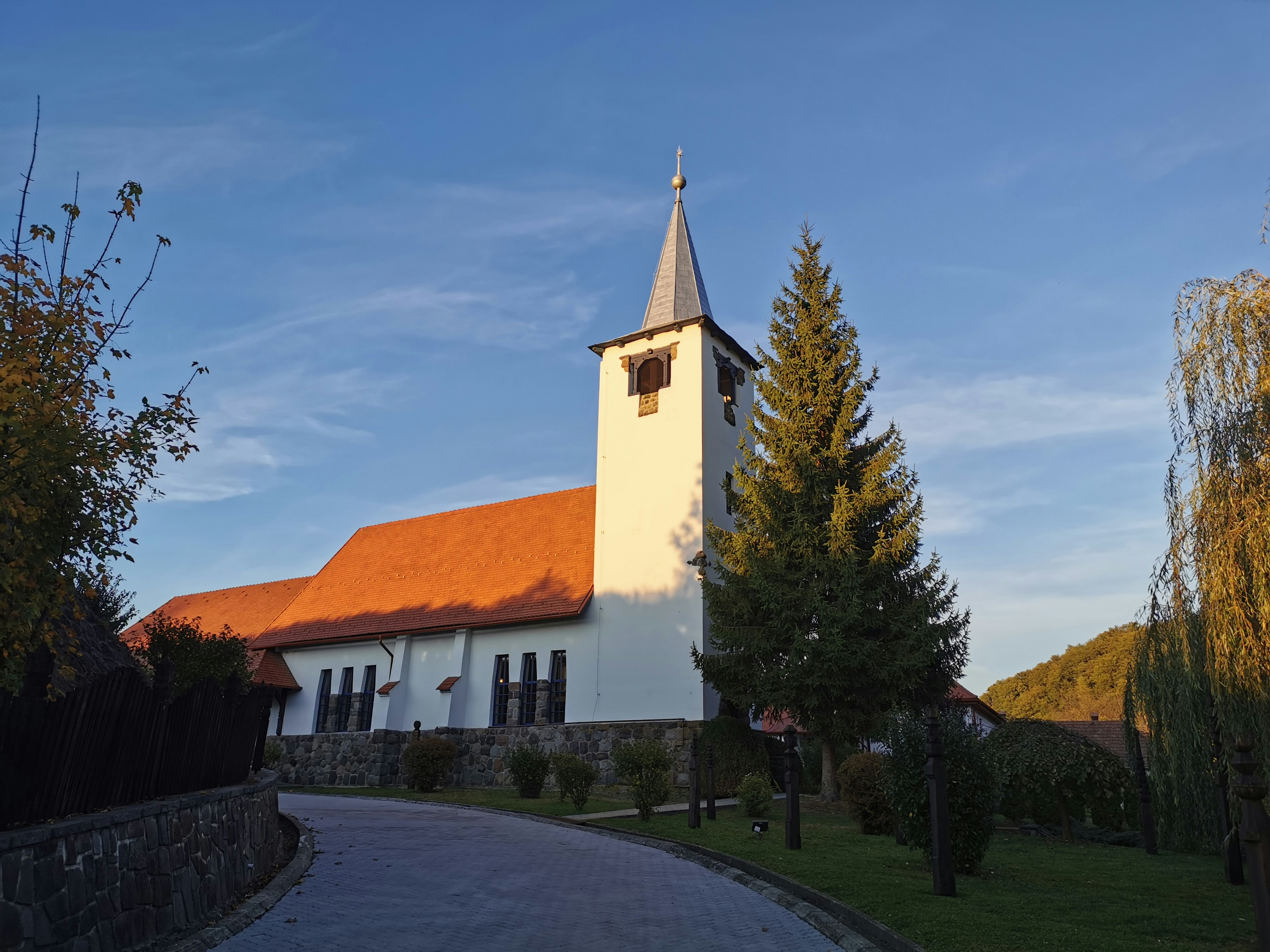 white and brown concrete church