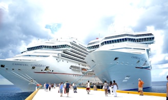 white cruise ship on dock during daytime
