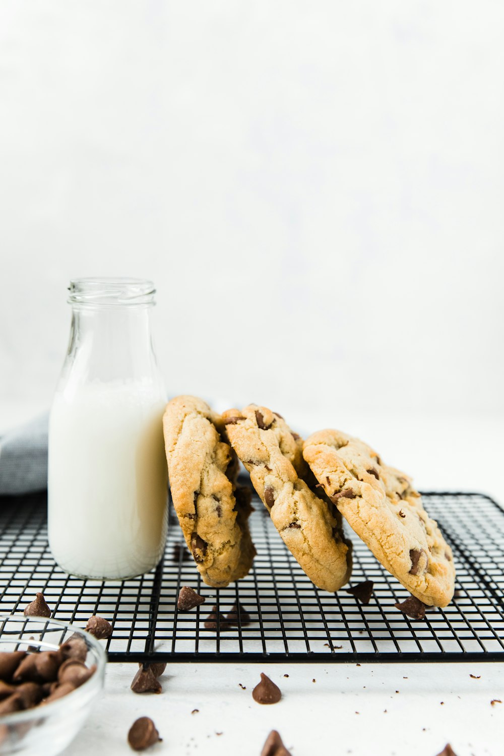 clear glass jar with white liquid inside