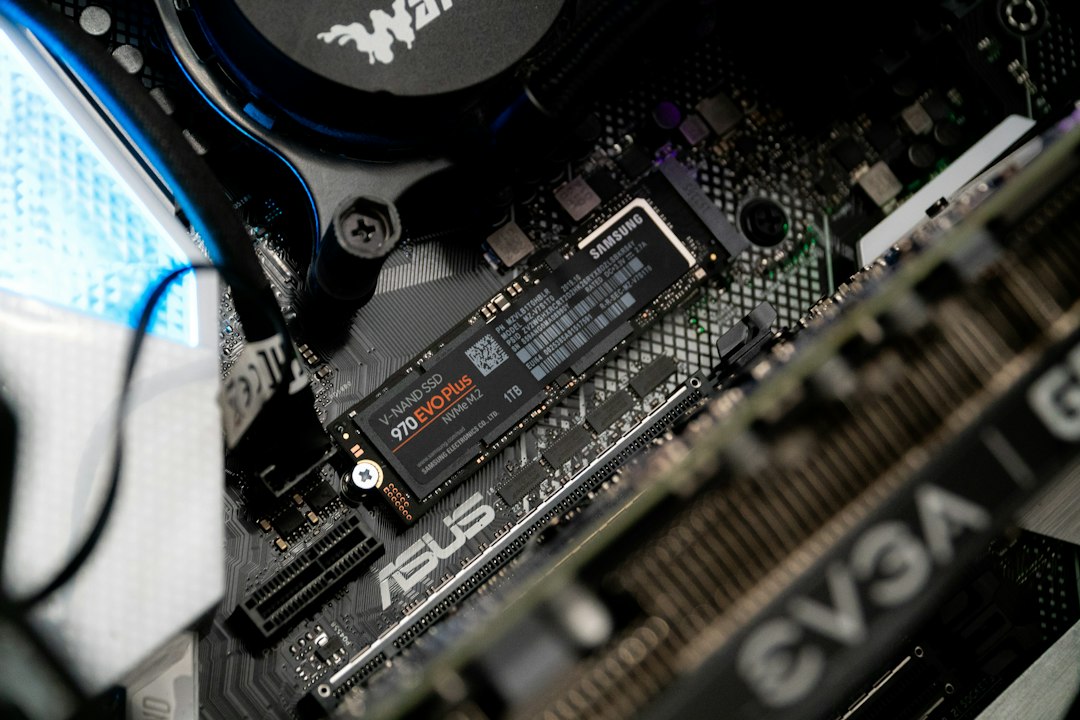 nvme ssd closeup
