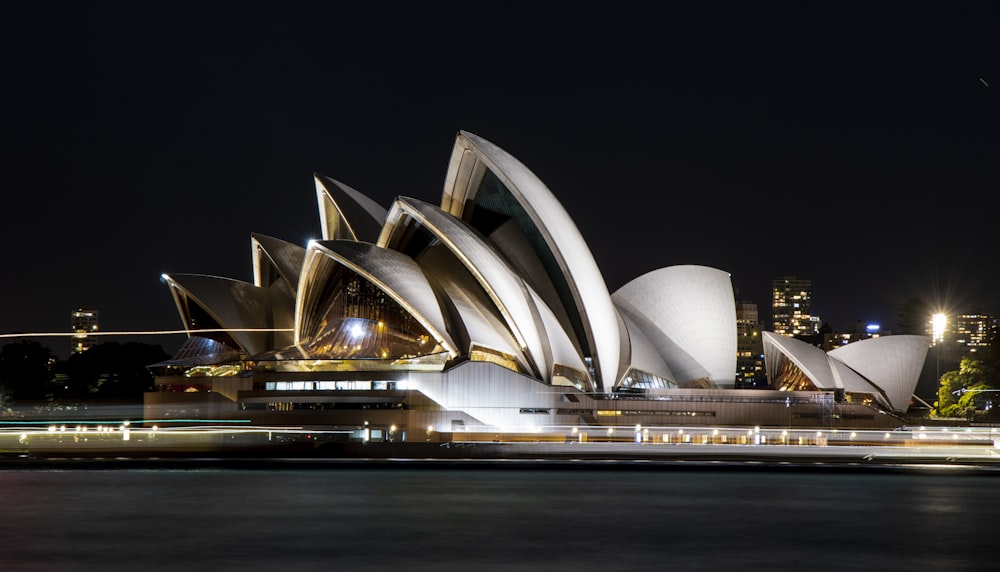 sydney opera house in australia during night time