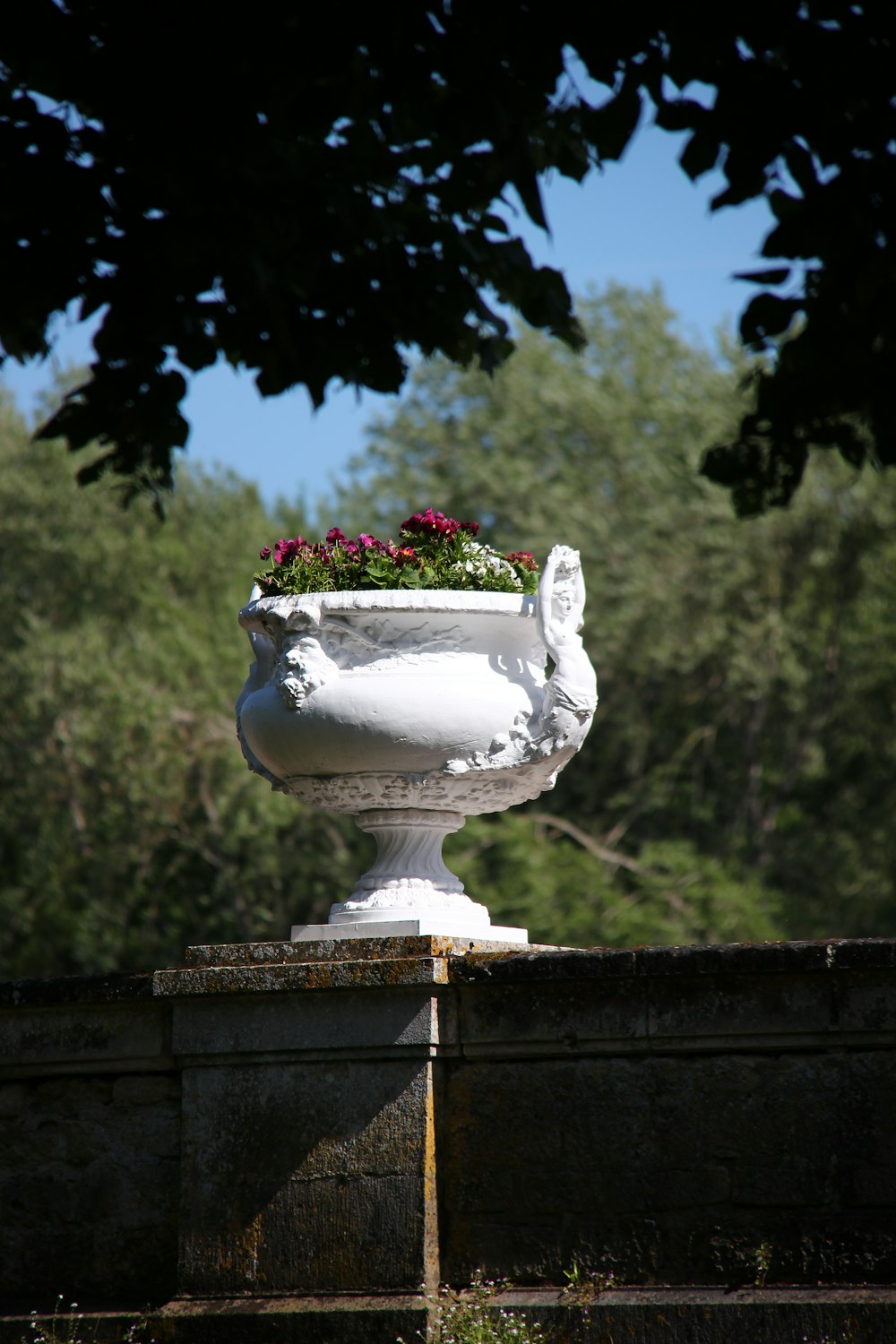 white ceramic bowl with red flowers on top of brown wooden table