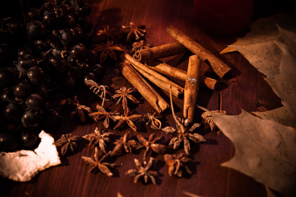 brown wooden sticks on brown wooden table