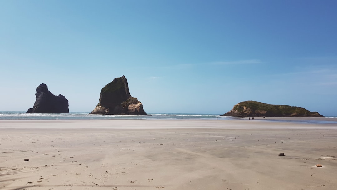 Beach photo spot Wharariki Road Archway Islands