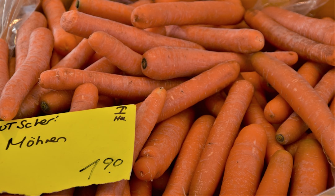 carrots on brown wooden table