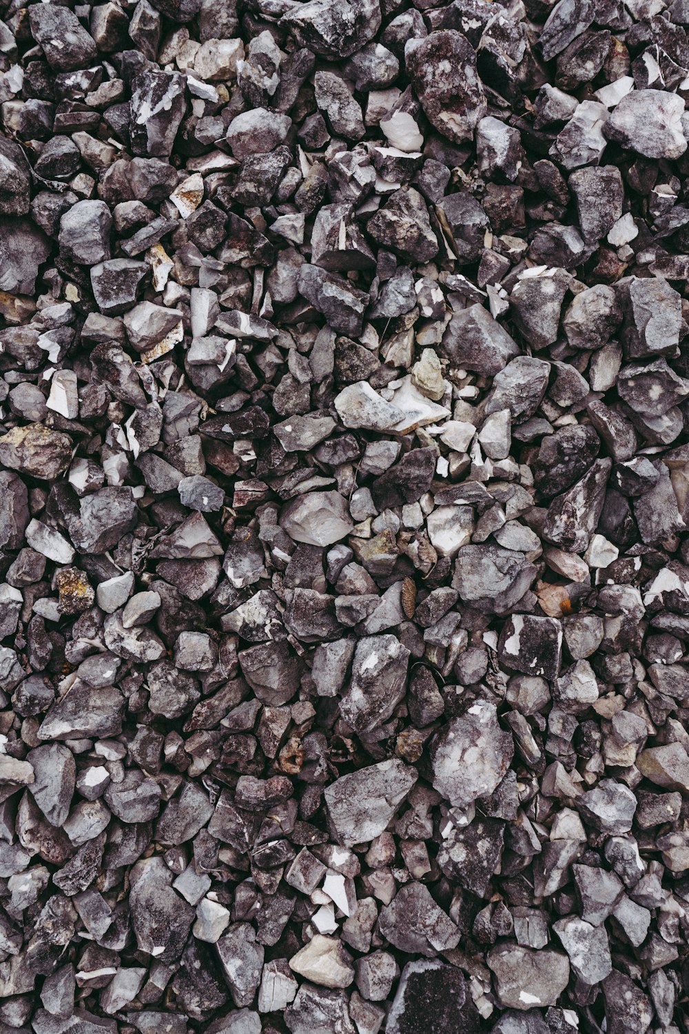 gray and black stones on ground