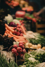 A vibrant display of healthy food options.