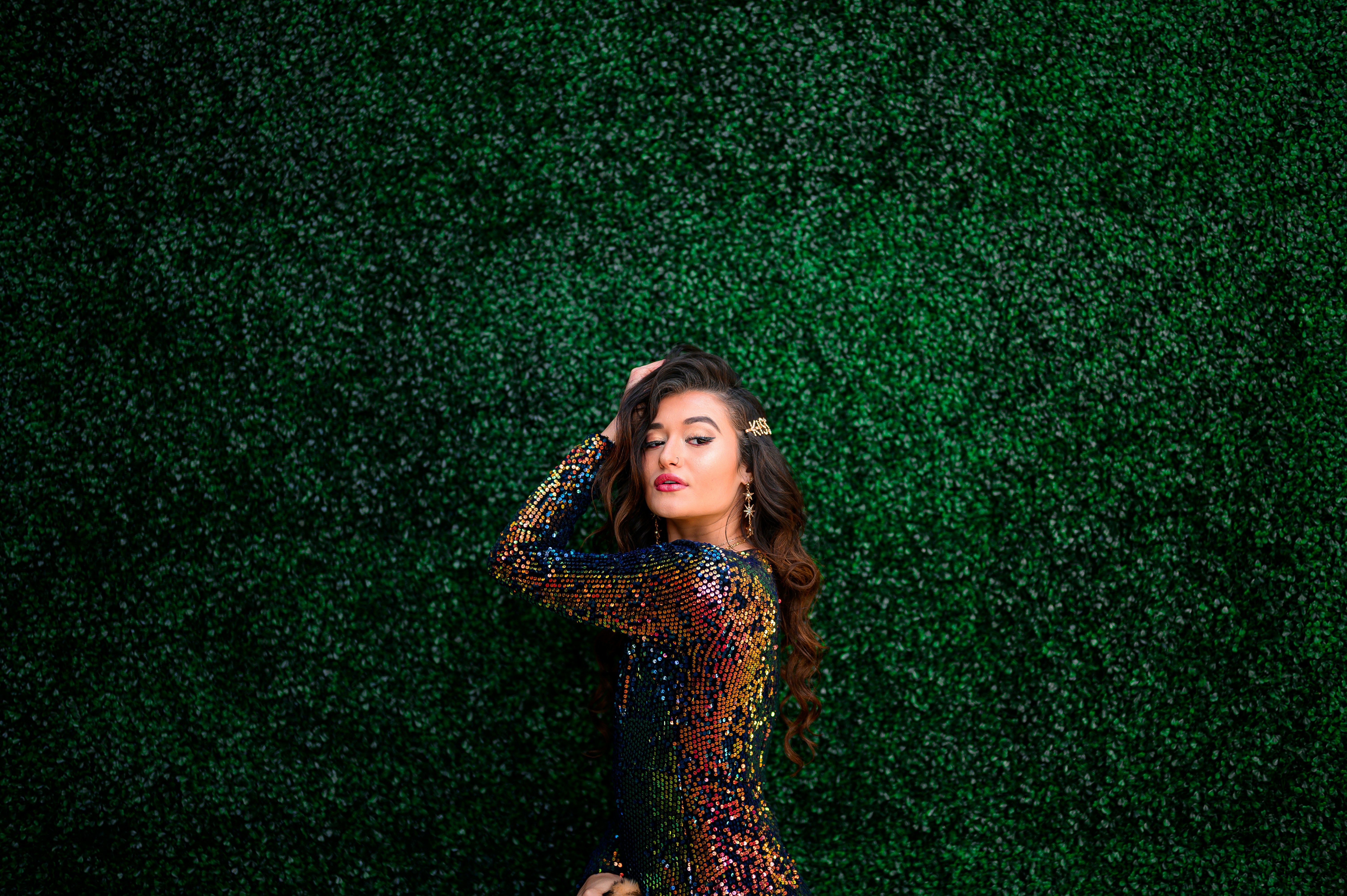 sequin dress closeup
