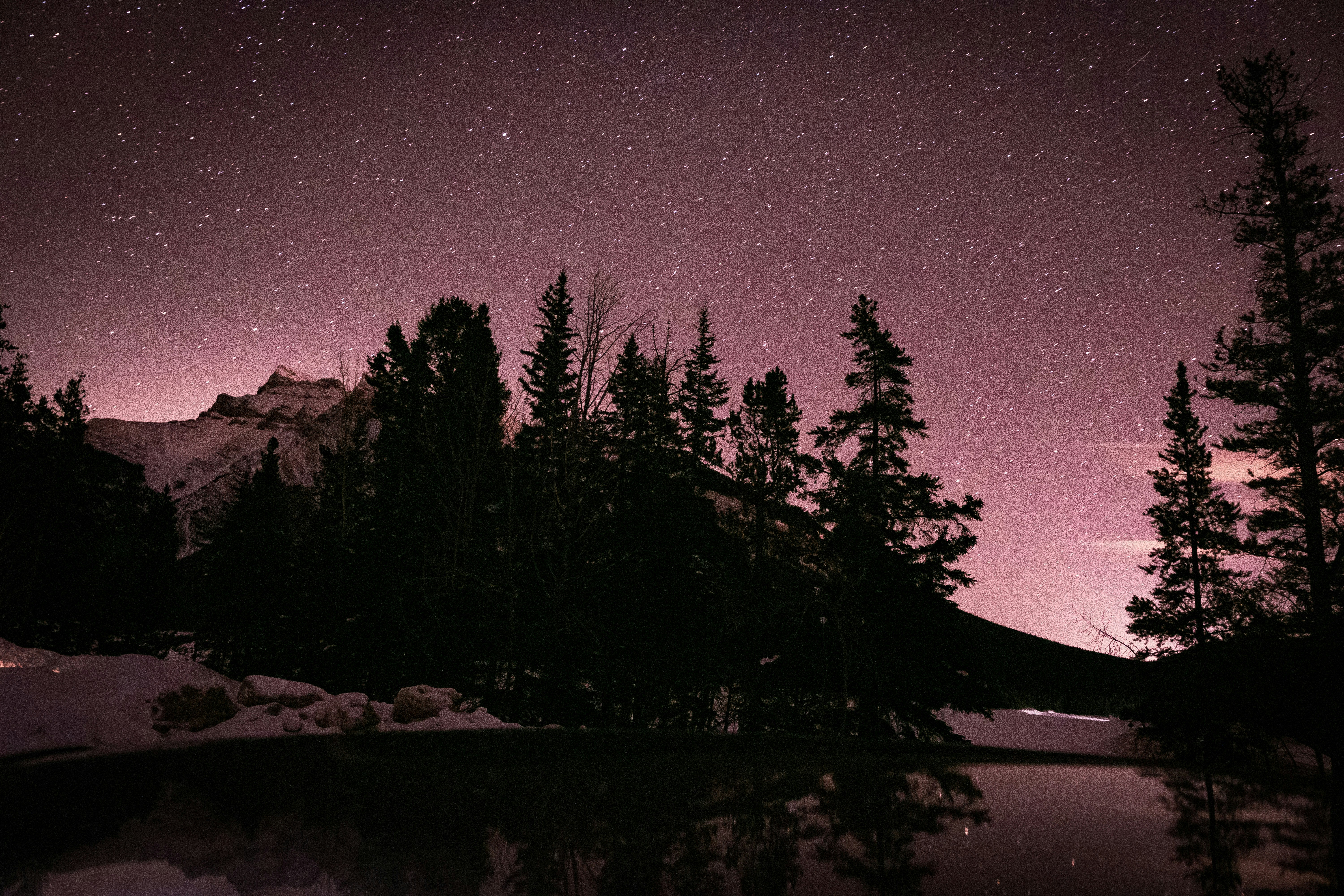 Night sky long exposure