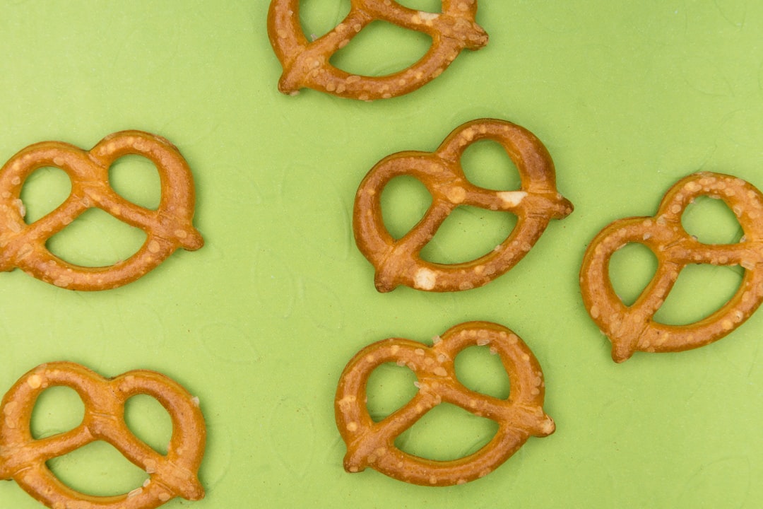 brown cookies on white table,