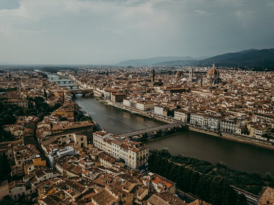 Aerial view of city buildings during daytime — Florence, Italy
