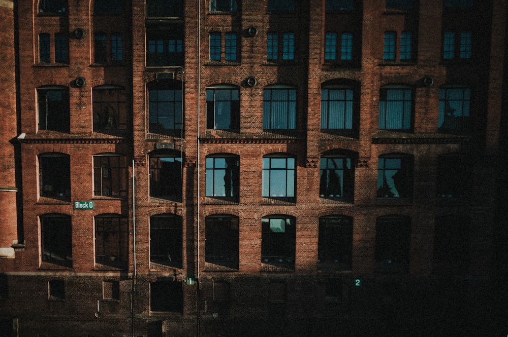 brown concrete building during night time