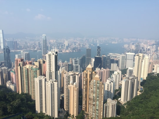 high rise buildings during daytime in Victoria Peak Hong Kong