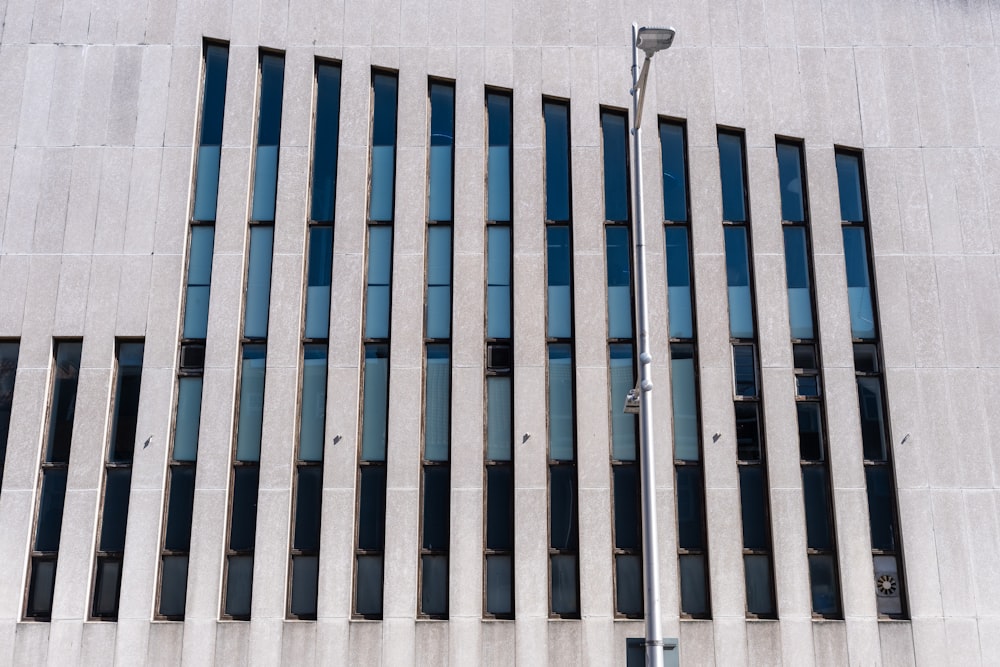 white and blue concrete building