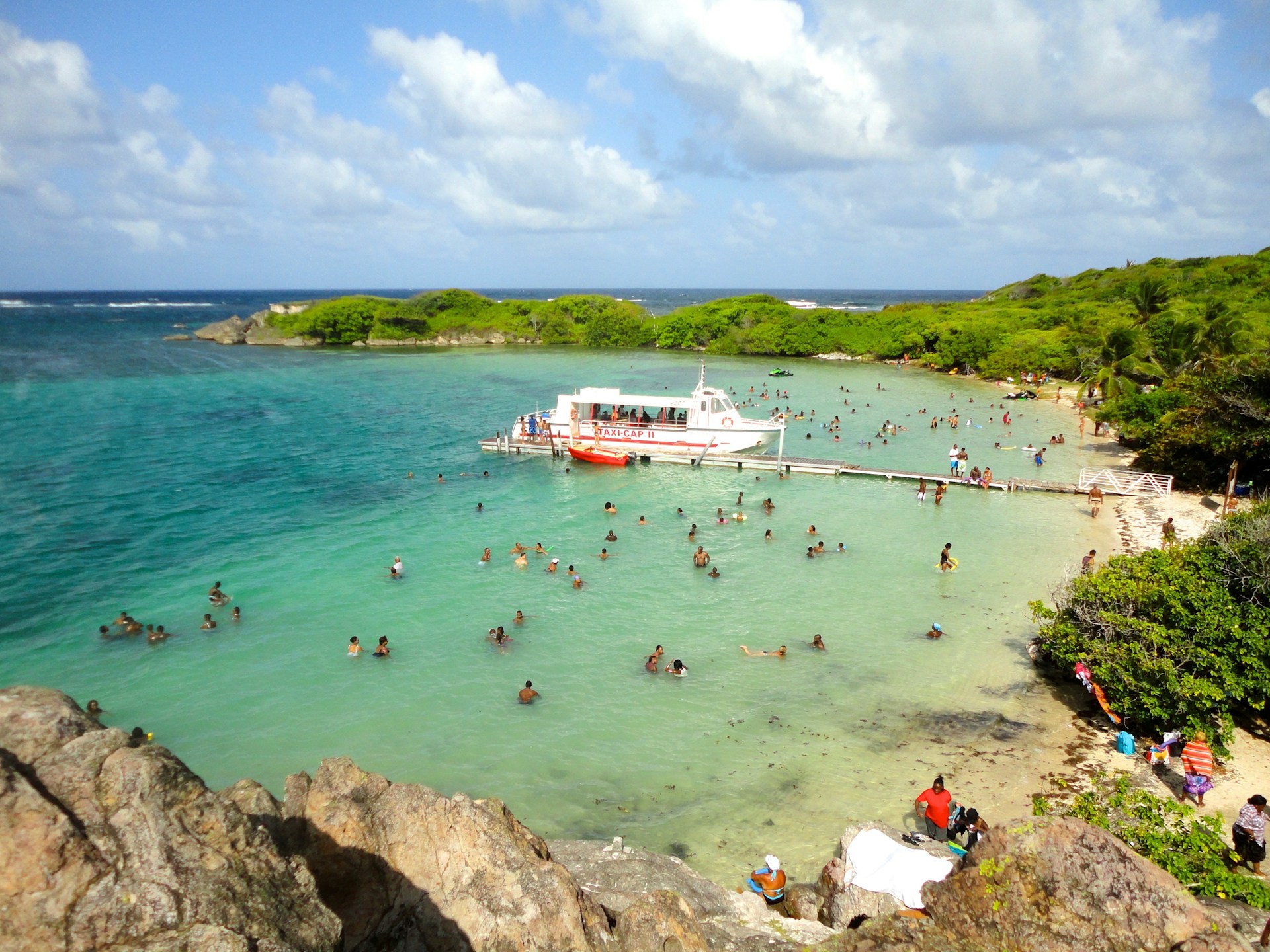 people on beach during daytime