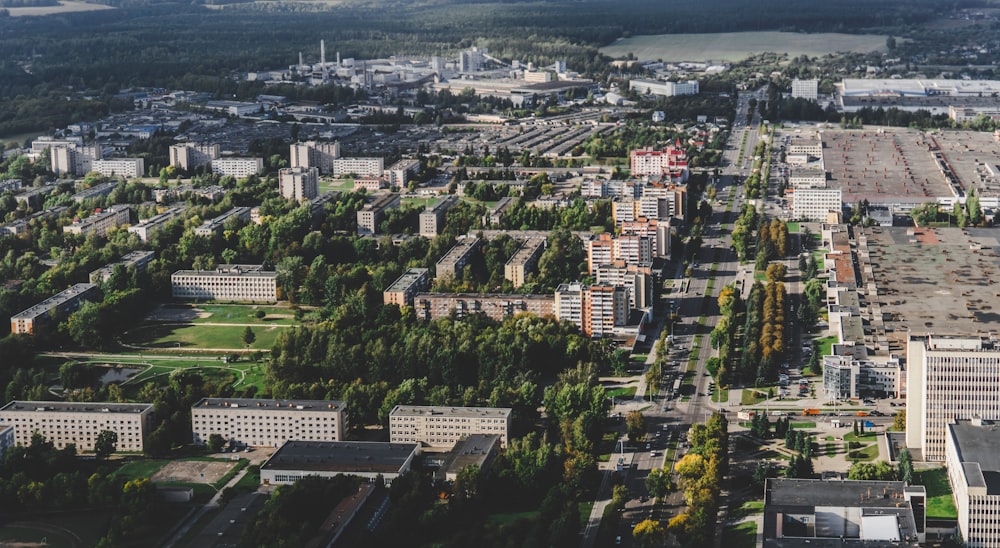 aerial view of city buildings during daytime