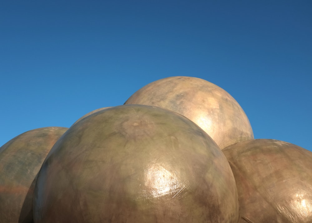 brown round ball under blue sky during daytime