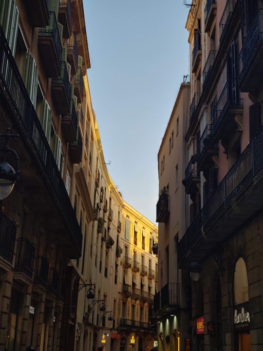 low angle photography of high rise buildings during daytime in Mosaic de Joan Miró o del Pla de l'Os Spain