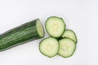 Fresh cucumber slices