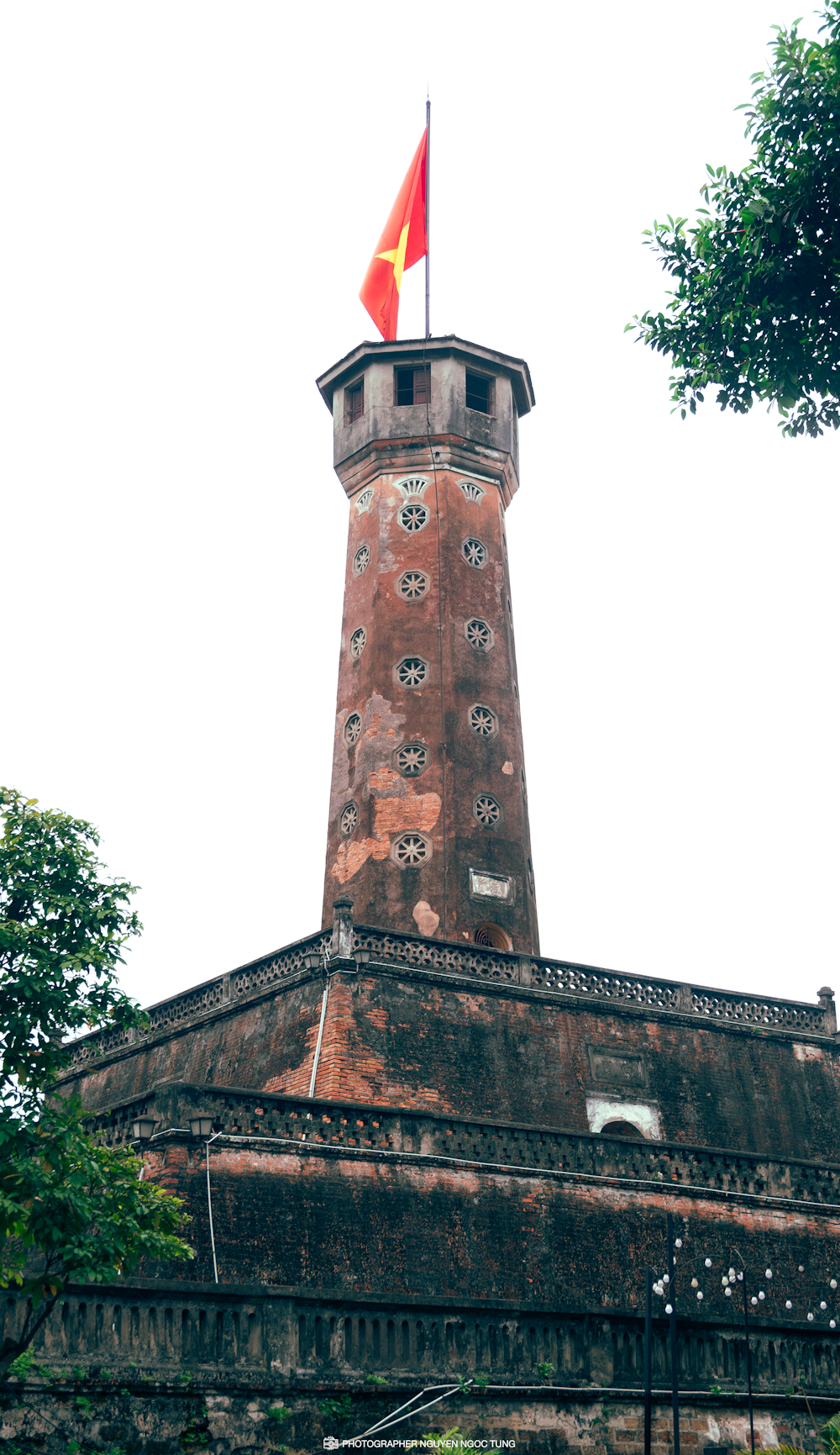 brown and red concrete tower