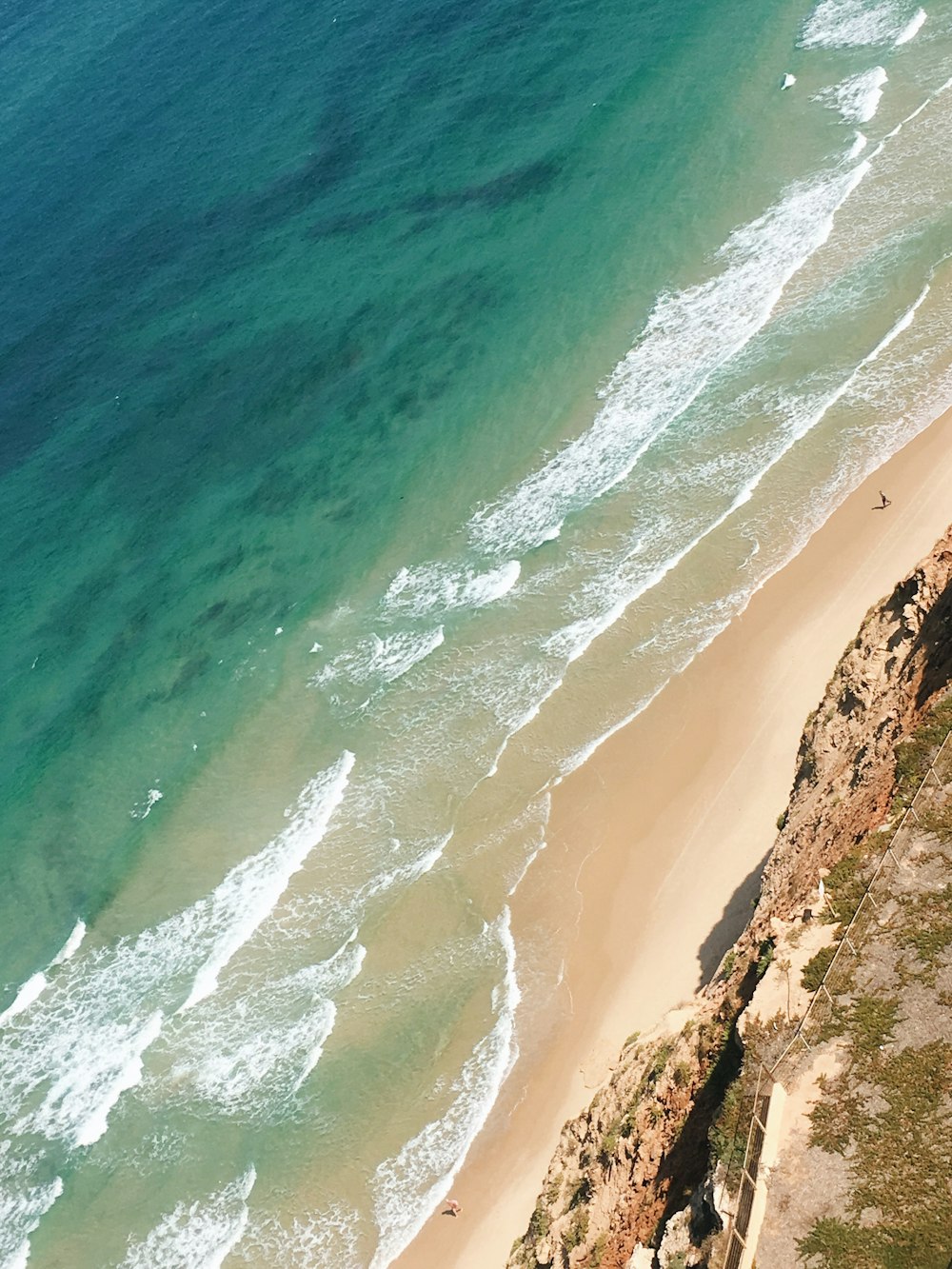 aerial view of beach during daytime