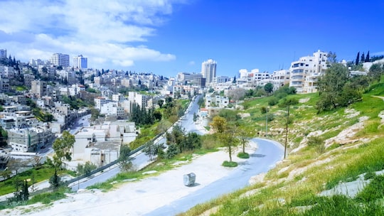 aerial view of city buildings during daytime in Amman Jordan